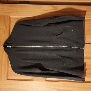 Victoria's Secret Hooded zip up sweatshirt,MED, Dark Gray